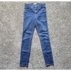 Madewell Jeans Womens 26 High Rise Skinny 10" Stretch Denim Ladies 26x27 Blue